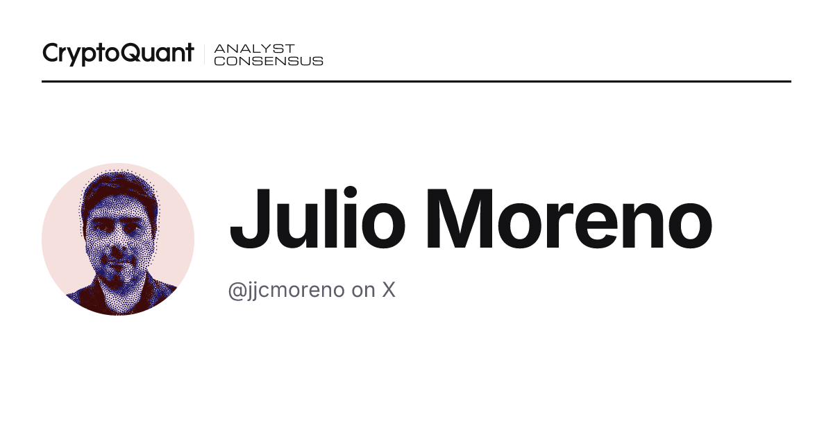 Julio Moreno – Crypto Analyst | CryptoQuant